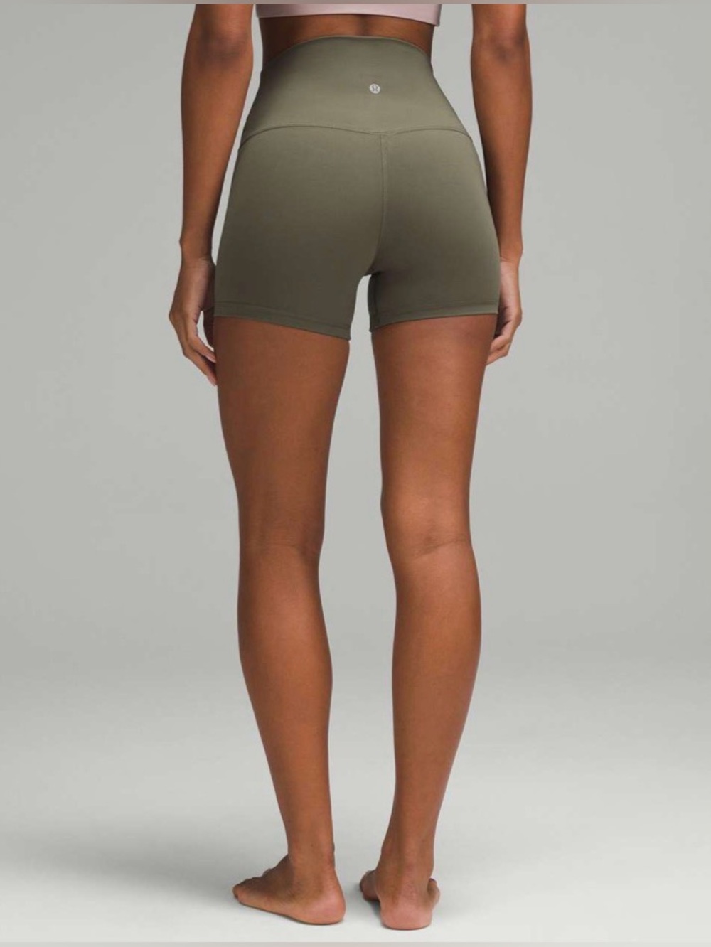 Lululemon Align High-Rise Short 4" in Army Green